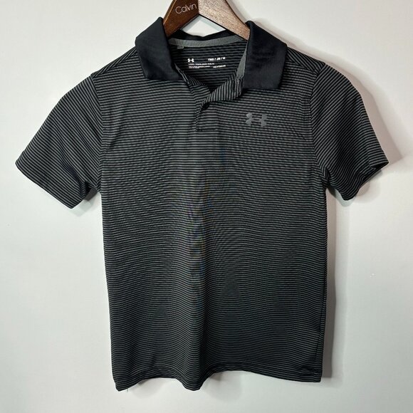 Under Armour Other - Under Armour - Polo Shirt - Youth M - Black/Gray
